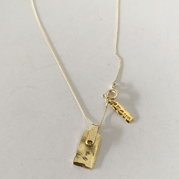tag necklace ( chain: 14k gold ver.)