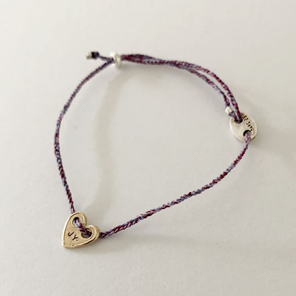 small love, bracelet ( 14k ver. - bluish purple / purplish wine )