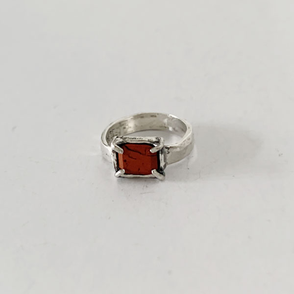delos ring ( red jasper )