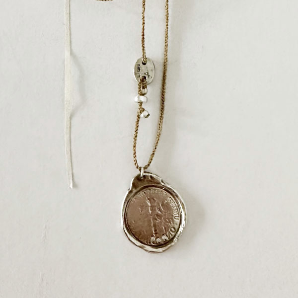 old coin, necklace